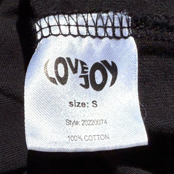 EUC Love Joy Black Long Sleeve Anvil Cat Heavy T-Shirt Limited Release - Picture 7 of 7